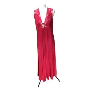 Van Roalte Vintage Slip  Dress With Lace EUC Size M
